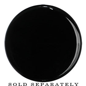 24mm Clear Black Acrylic Mirror Split Saddle Plug