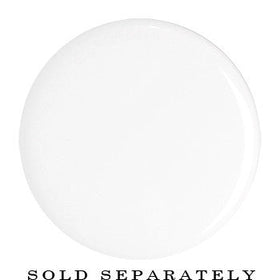 24mm Clear White Acrylic Mirror Split Saddle Plug