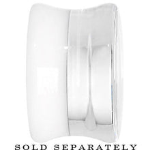 26mm Clear White Acrylic Mirror Split Saddle Plug