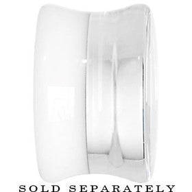 26mm Clear White Acrylic Mirror Split Saddle Plug
