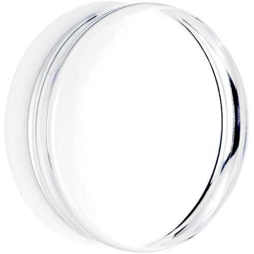 40mm Clear White Acrylic Mirror Split Saddle Plug