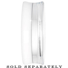 42mm Clear White Acrylic Mirror Split Saddle Plug