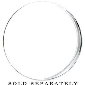 44mm Clear Black Acrylic Mirror Split Saddle Plug