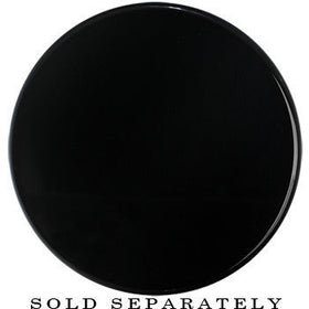 44mm Clear Black Acrylic Mirror Split Saddle Plug
