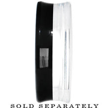 46mm Clear Black Acrylic Mirror Split Saddle Plug