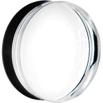 48mm Clear Black Acrylic Mirror Split Saddle Plug