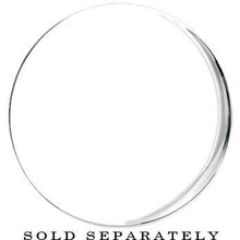 48mm Clear Black Acrylic Mirror Split Saddle Plug