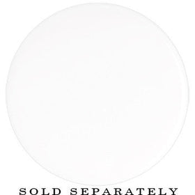 48mm Clear White Acrylic Mirror Split Saddle Plug