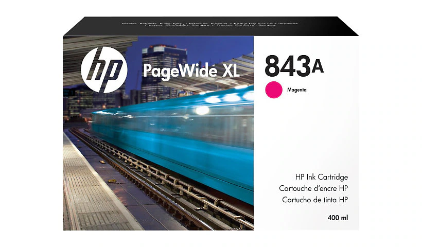 New, Pre-Owned - HP 843A 400ml PageWide XL Magenta Ink Cartridge, C1Q59A