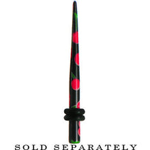 8G Black Acrylic Red Cherry Logo Taper