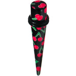 00G Black Acrylic Red Cherry Logo Taper