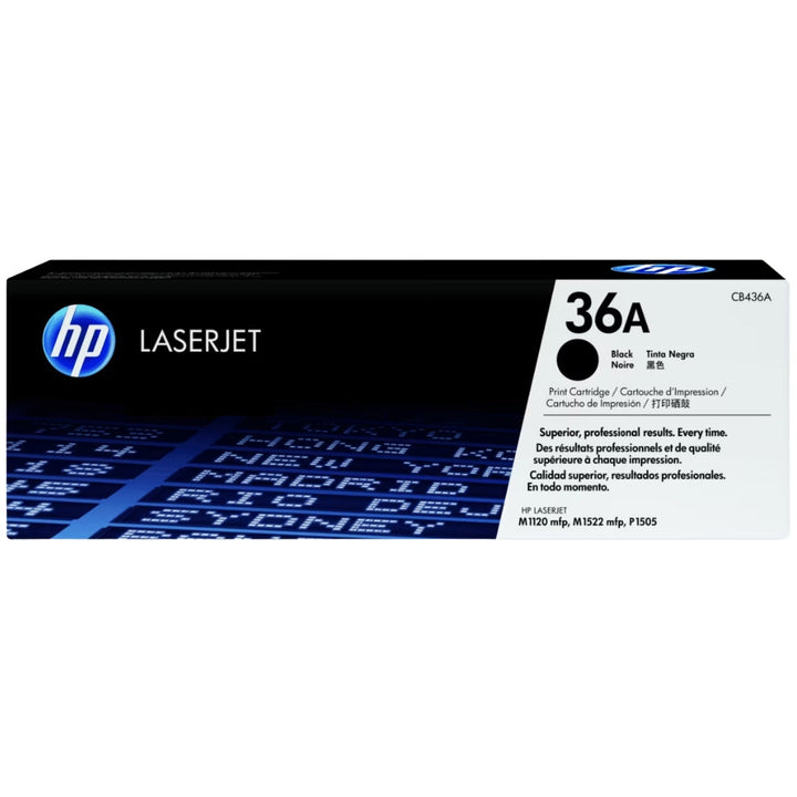 New, Pre-Owned - HP 36A High Yield Black LaserJet Toner Cartridge