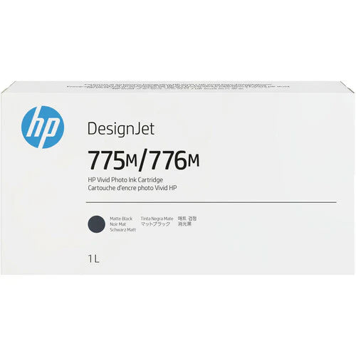 New, Pre-Owned - HP 775M/776M Matte Black DesignJet Ink Cartridge, 3WW85A