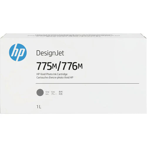 New, Pre-Owned - HP 775M/776M Gray DesignJet Ink Cartridge, 3WW88A