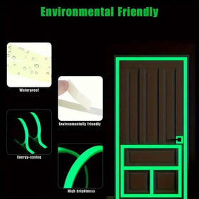 4-Pieces: Luminous Fluorescent Adhesive Tapes