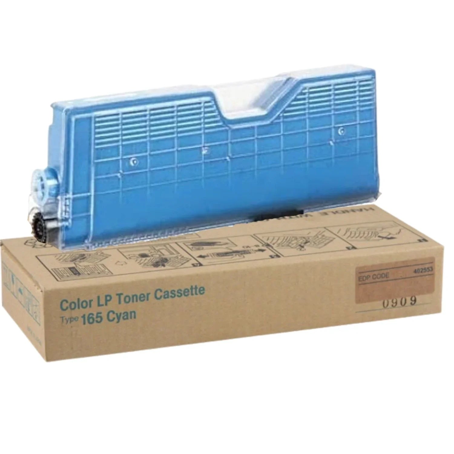 New, Pre-Owned - Ricoh TYPE 165  High Yield Cyan Toner Cartridge, 402553