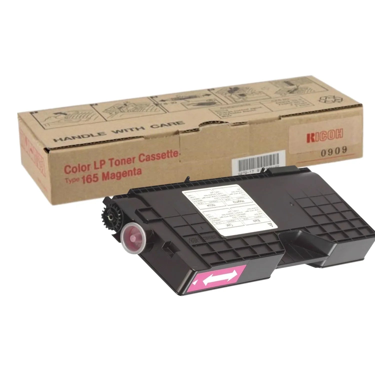 New, Pre-Owned - Ricoh TYPE 165  High Yield Magenta Toner Cartridge, 402554