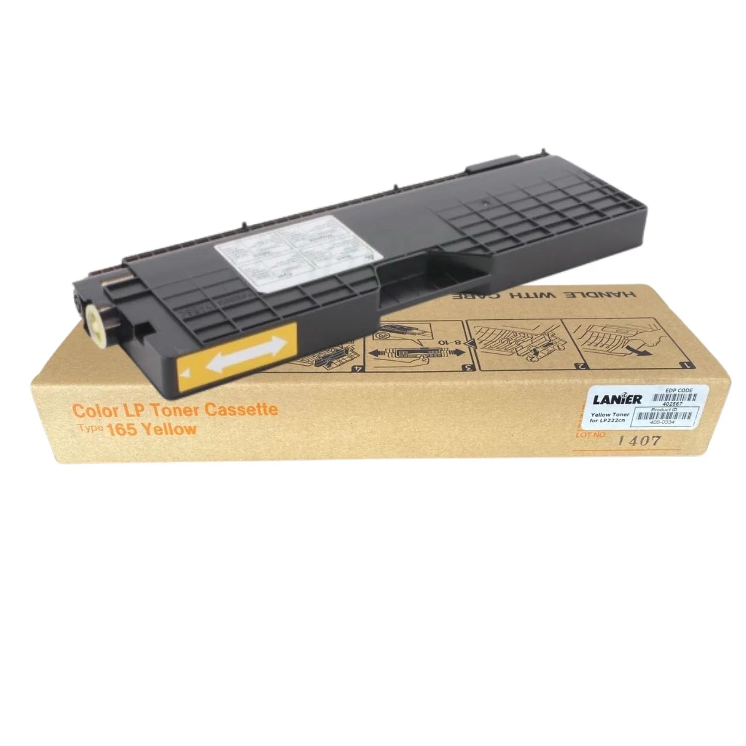 New, Pre-Owned - Ricoh TYPE 165  High Yield Yellow Toner Cartridge, 402567