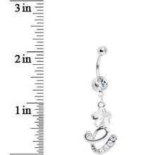 Crystalline Gem Flower Flourish Belly Ring