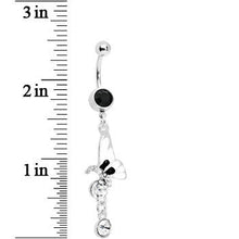 Dark Nature Butterfly Drop Belly Ring