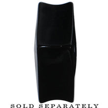 20mm Black Acrylic Square Dice Saddle Plug