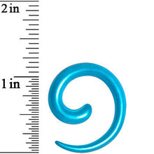 4G Azure Blue Metallic Pearl Acrylic Spiral Taper