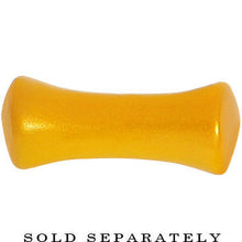 6G Honey Yellow Metallic Pearl Acrylic Saddle Plug