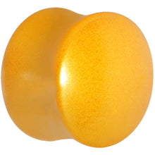 5/8 Honey Yellow Metallic Pearl Acrylic Saddle Plug