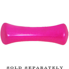 8G Hyacinth Pink Metallic Pearl Acrylic Saddle Plug