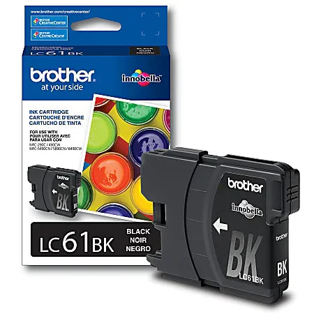 New, Pre-Owned - Brother LC61 Black Ink Cartridge