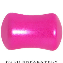 0G Hyacinth Pink Metallic Pearl Acrylic Saddle Plug