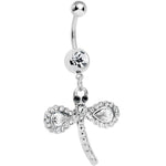 Crystalline Gem Fancy Wing Dragonfly Belly Ring