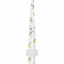 6G Clear Acrylic Glitter Cherry Confetti Taper