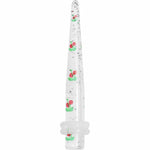 4G Clear Acrylic Glitter Cherry Confetti Taper