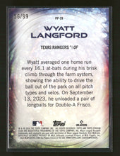 2024 Stadium Club Power Packed Black Wyatt Langford #/99 #PP-29