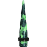 0G Green Acrylic Four Leaf Clover Field Taper