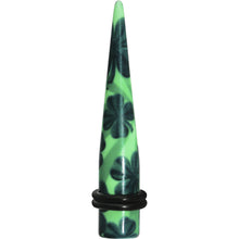 0G Green Acrylic Four Leaf Clover Field Taper