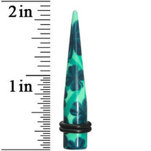 0G Green Acrylic Four Leaf Clover Field Taper