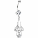 White Moonlit Enchantment Belly Ring