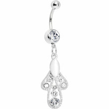 White Moonlit Enchantment Belly Ring