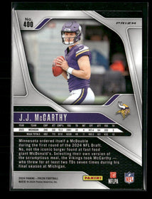 2024 Panini Prizm Orange Ice J.J. McCarthy Rookie #400