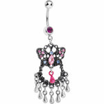 Antique Butterfly Chandelier Belly Ring