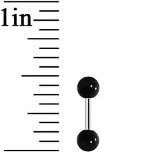 Black Acrylic Ball Cartilage Tragus Barbell