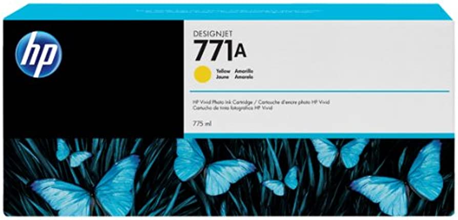 New, Pre-Owned - HP 771A 775-ml (B6Y18A) Yellow Standard Yield Ink Cartridge