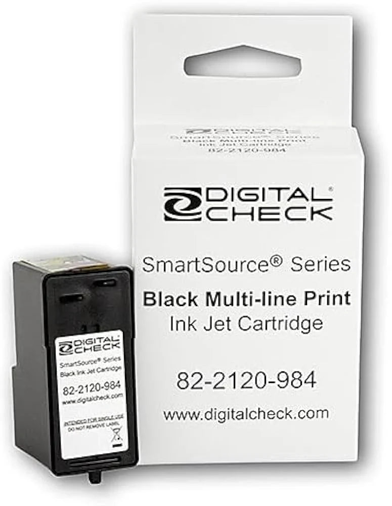 New, Pre-Owned - Burroughs Digital Check SmartSource Series Black Ink Cartridge 82-2120-984