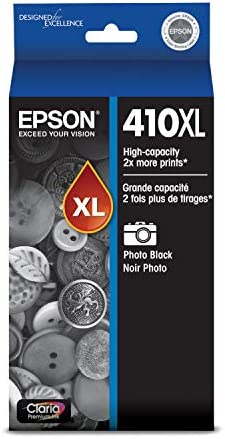 New, Pre-Owned - Epson 410XL Claria Premium High-Yield Photo Black Ink Cartridge, T410XL120-S