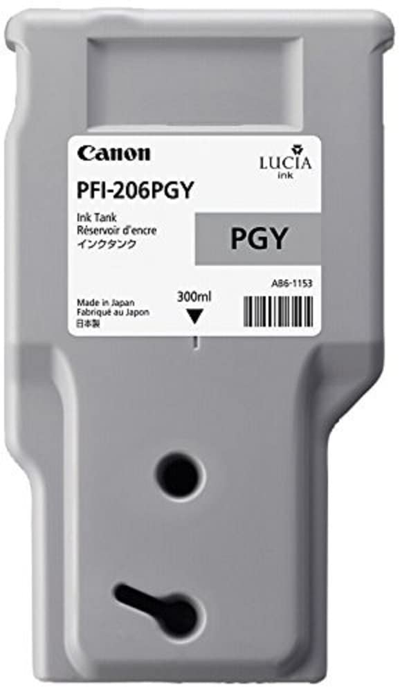 New, Pre-Owned - Canon PFI-206 300mL Photo Gray Ink Cartridge