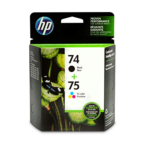New, Pre-Owned - HP 74/75 Standard Yield Black & Color Ink Cartridge, CC659FN