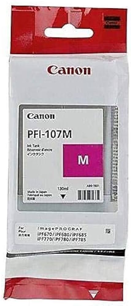 New, Pre-Owned - Canon PFI-107 130mL Magenta Ink Cartridge