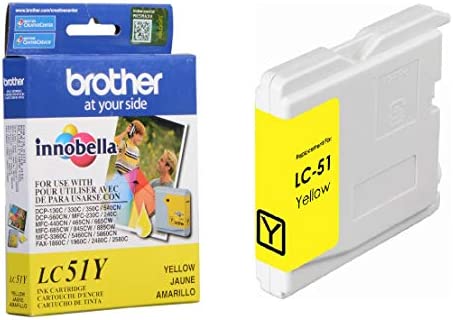 New, Pre-Owned - Brother LC51Y Yellow Ink Cartridge